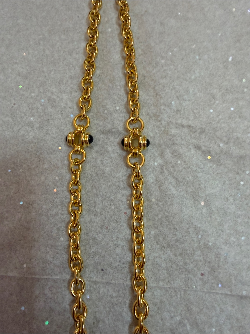 Park Lane Double Strand Gold Link Necklace - Picture 3 of 3